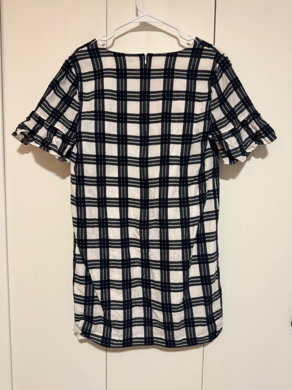 Madewell Leighton Plaid Vneck Shift Dress size 6 - Picture 5 of 5
